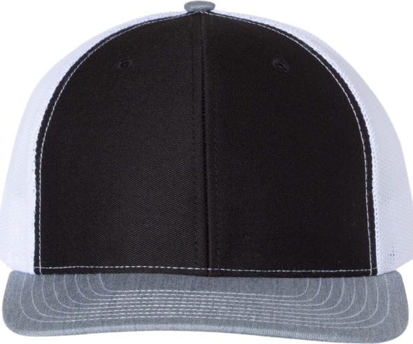 Richardson 112 Black-White-Heather Gray